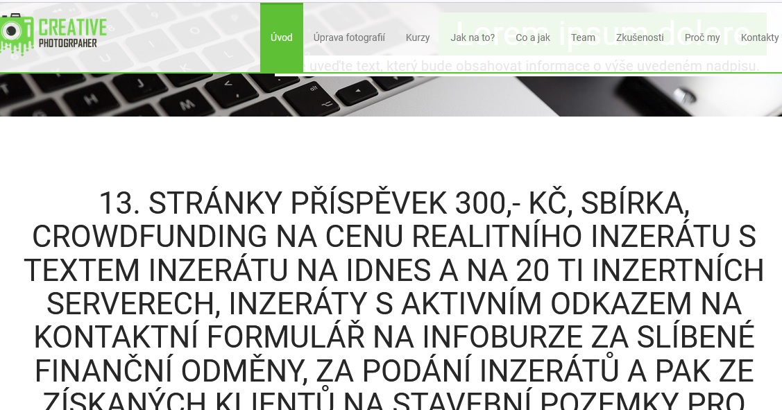 14. 13. STRNKY PSPVEK 300,- K, SBRKA, CROWDFUNDING NA CENU REALITNHO INZERTU